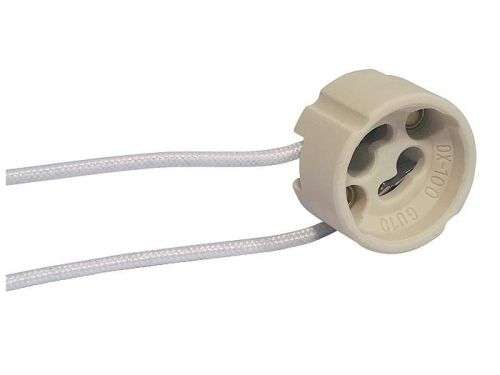 Downlight Socket Holder: GU10 LED/Halogen Ceramic Bulb/Lamp Wired Connector. Collections are allowed