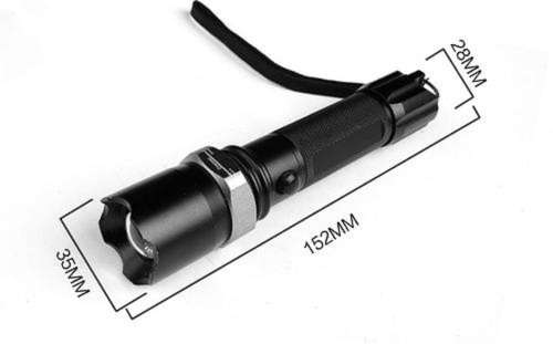 Rechargeable Zoomable CREE LED Torch Flashlight With 800 Lumens Output. Collections Are Allowed.