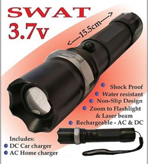 Rechargeable Zoomable CREE LED Torch Flashlight With 800 Lumens Output. Collections Are Allowed.