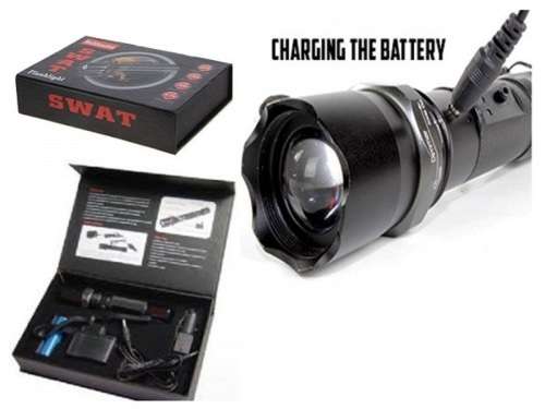 Rechargeable Zoomable CREE LED Torch Flashlight With 800 Lumens Output. Collections Are Allowed.