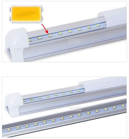 LED Fluorescent Tube Lights: Warm White T8 Complete with Brackets and Fittings. Collections Allowed.