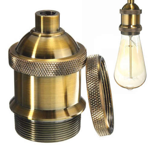 Light Pendant Ceiling Fittings: Retro Vintage Antique Edison E27. Collections are allowed.