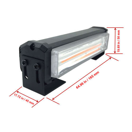 Amber Orange Yellow 4in1 Vehicle LED Cluster Strobe Flash Light Bar Kit. Collections are allowed.