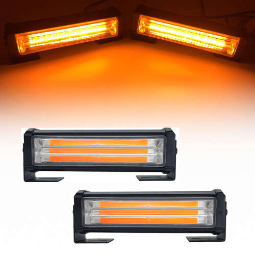 Amber Orange Yellow 4in1 Vehicle LED Cluster Strobe Flash Light Bar Kit. Collections are allowed.