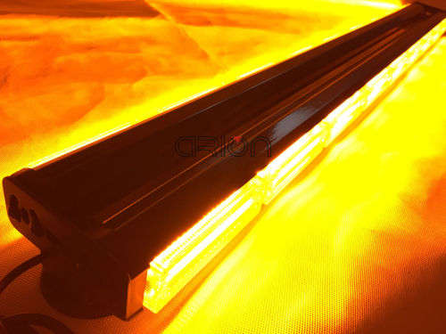 Orange Yellow Amber Vehicle LED Double Side Strobe Flash Light Bar 60cm. Collections allowed.