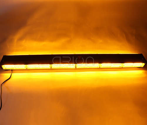 Orange Yellow Amber Vehicle LED Double Side Strobe Flash Light Bar 60cm. Collections allowed.