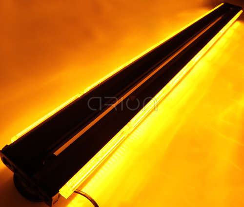 Orange Yellow Amber Vehicle LED Double Side Strobe Flash Light Bar 60cm. Collections allowed.