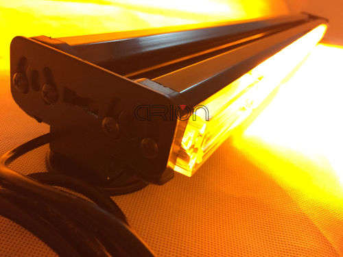 Orange Yellow Amber Vehicle LED Double Side Strobe Flash Light Bar 60cm. Collections allowed.