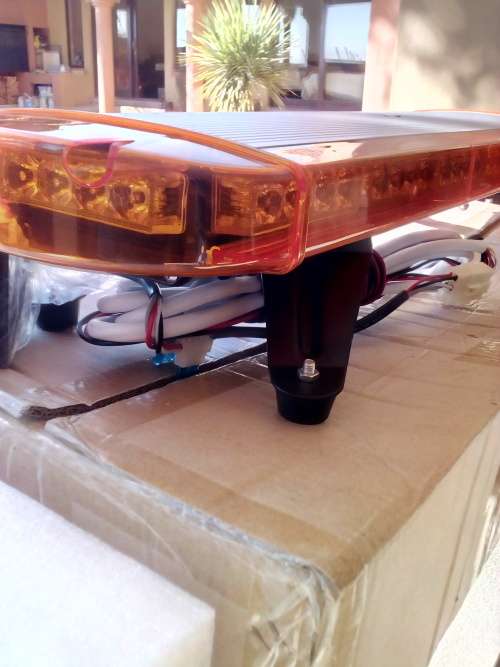 Amber Vehicle Strobe Roof Top Emergency Warning Flash Light. Collections are allowed.