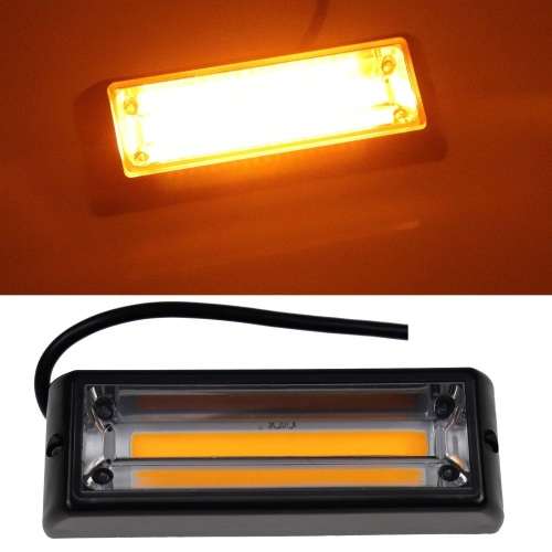 Amber Orange Yellow Strobe Flash Vehicle Grille Cluster COB LED Lights 12V/24V. Collections Allowed.