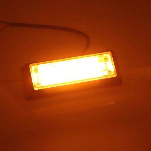 Amber Orange Yellow Strobe Flash Vehicle Grille Cluster COB LED Lights 12V/24V. Collections Allowed.