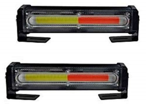 Red + White COB LED Emergency Warning Flash Cluster Strobe Grille Lights 12V. Collections Allowed.