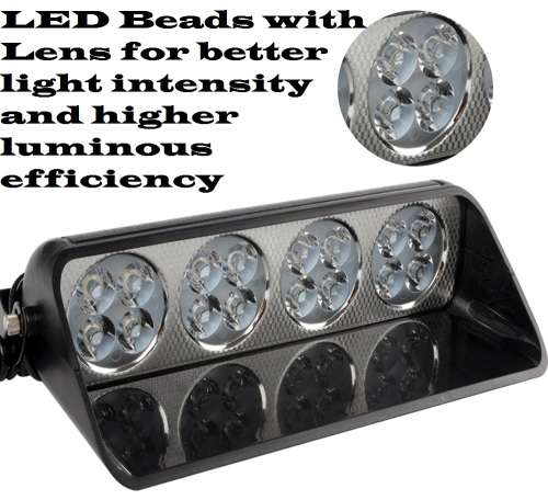 Vehicle Dashboard Windscreen Flash Strobe Orange Yellow Amber LED Dash Light Bar Collections Allowed