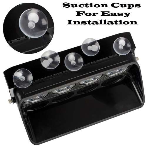 Vehicle Dashboard Windscreen Flash Strobe Orange Yellow Amber LED Dash Light Bar Collections Allowed