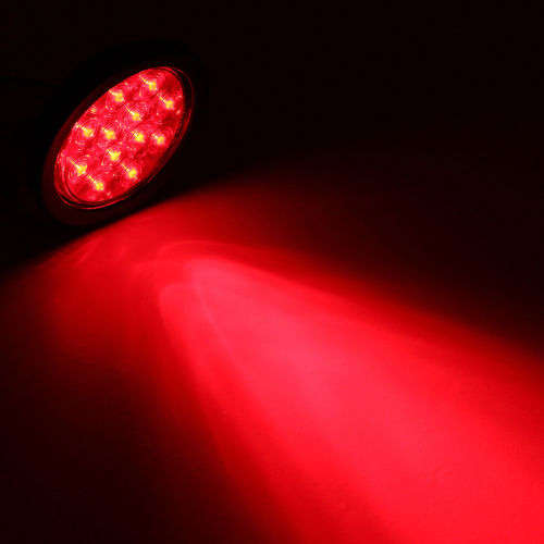 LED TAIL / STOP / BRAKE LIGHTS: Round 12V ~ 24V RED. SOLD AS A PAIR. Collections Are Allowed.