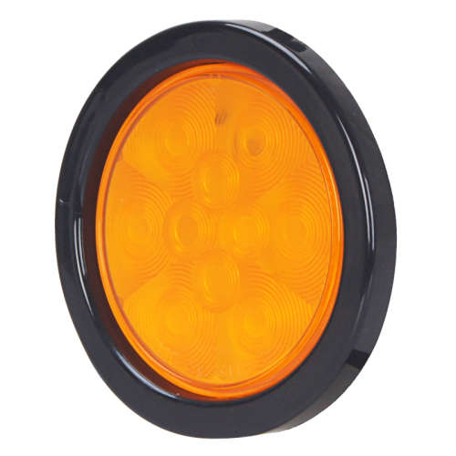 Pair Of LED Tail / Stop / Brake Lights: Round DC12V ~ 24V Amber / Orange. Collections Are Allowed.