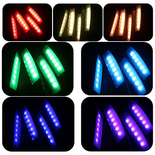 LED Car Wheels Tyre RGB MultiColour Styling Lights With Remote Control. Collections allowed.