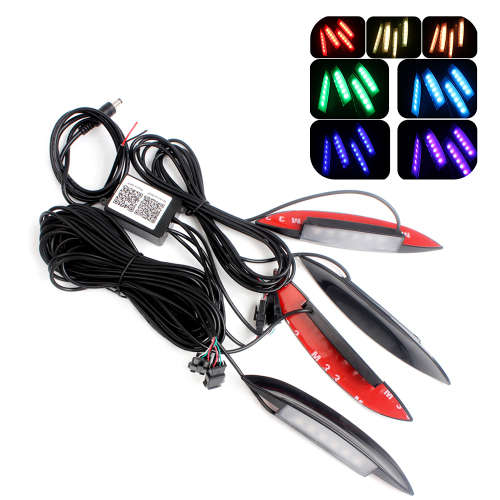 LED Car Wheels Tyre RGB MultiColour Styling Lights With Remote Control. Collections allowed.