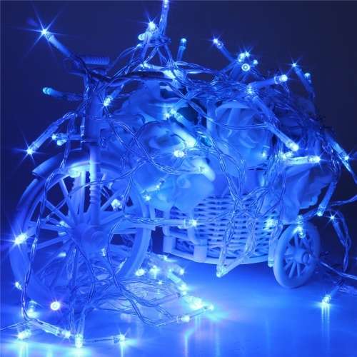 Blue Colour LED Decorative Fairy String Lights Waterproof 3AA Battery Operated. Collections Allowed.
