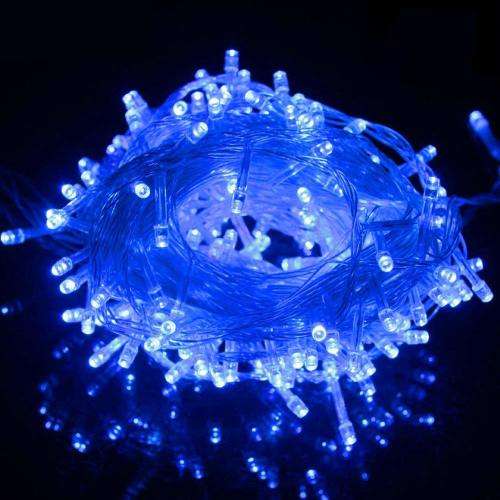 Blue Colour LED Decorative Fairy String Lights Waterproof 3AA Battery Operated. Collections Allowed.