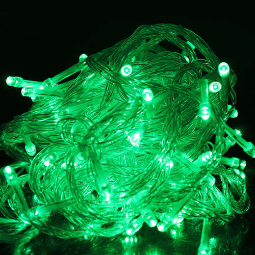 Green Light Colour LED Decorative Fairy String Lights Waterproof 220V AC. Collections Are Allowed.