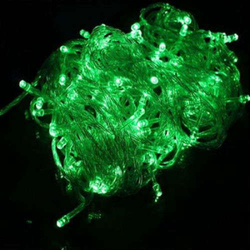 Green Light Colour LED Decorative Fairy String Lights Waterproof 220V AC. Collections Are Allowed.