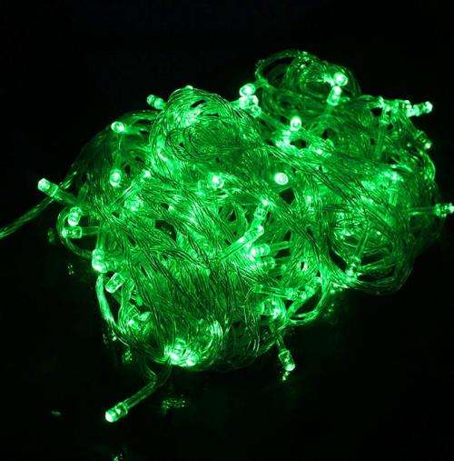 Green Light Colour LED Decorative Fairy String Lights Waterproof 220V AC. Collections Are Allowed.