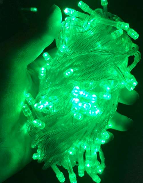 Green Light Colour LED Decorative Fairy String Lights Waterproof 220V AC. Collections Are Allowed.