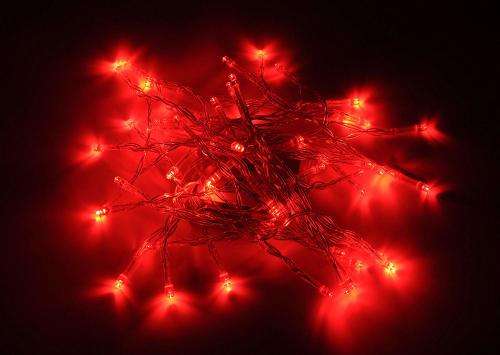 Red Light Colour 220V AC LED Decorative Fairy String Lights Waterproof. Collections Are Allowed.