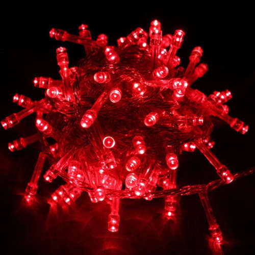 Red Light Colour 220V AC LED Decorative Fairy String Lights Waterproof. Collections Are Allowed.