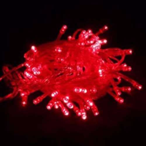Red Light Colour 220V AC LED Decorative Fairy String Lights Waterproof. Collections Are Allowed.