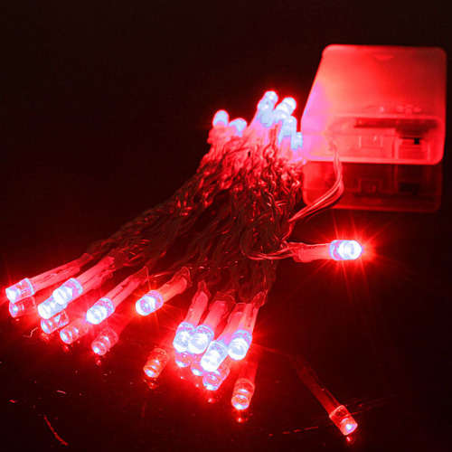 RED Light Colour LED Decorative Fairy String Lights Waterproof Battery Operated. Collections Allowed