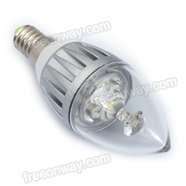 LED LIGHT BULBS:- 3W CANDLE DESIGN