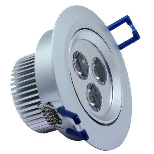 LED LIGHT BULBS: 3W DOWNLIGHT ALUMINIUM BULBS WITH SWIVEL FUNCTION
