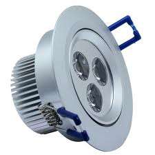 LED LIGHT BULB: 3W CEILING SPOTLIGHT / DOWNLIGHT with HOUSING + SWIVEL FUNCTION. Collections allowed