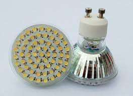LED DOWNLIGHT / SPOTLIGHT BULBS. 5W SMD GU10 220V AC ***120 degrees beam angle***