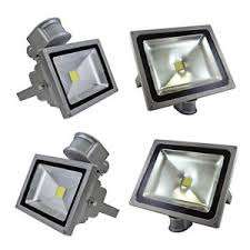 LED Motion Sensor Floodlights: 50W PIR Motion Sensor 220V AC in Cool White. Collections Are Allowed.
