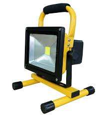 Portable Rechargeable LED Project/Work Floodlight. Collections are allowed.
