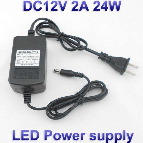 LED POWER SUPPLY IDEAL FOR LED STRIPS: 24W 12V 2amp