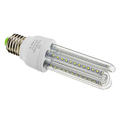 LED GLASS COVERED CORN LIGHT BULBS: 7W U-SHAPE 220V E27 and B22