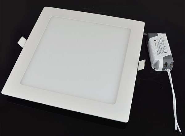 25W SQUARE LED PANEL CEILING LIGHT COMPLETE WITH FITTINGS AND DRIVER/PSU.