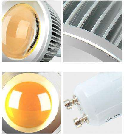 7W GU10 COB LED DOWNLIGHTS: 80V ~ 265V AC COB LIGHT-SOURCE with CONVEX LENS. Collections are allowed