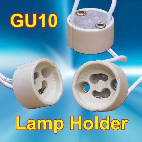 GU10 Base LED/Halogen Ceramic Lamp/Bulb Holder/Wired Connector/Socket.