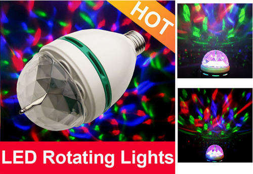 LED LIGHT BULBS:- ROTATING PARTY / DISCO LIGHT 85 ~ 260V AC plus a complimentary holder.