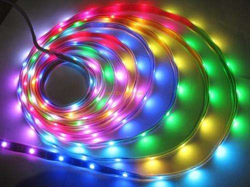 Remote Controlled RGB LED Strip Lights: 5-metre RGB Rolls with Adapter + Driver. Collections Allowed