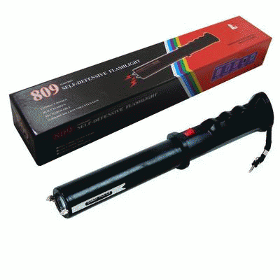 Super Voltage Self-Defensive Flashlight - Electric Shock LED Torch - Stun Gun - Electric Baton