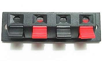 Spring Loaded 4 Positions Push Type Wire Terminal Block Connectors. Collections are allowed.