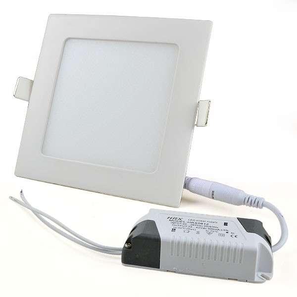 18W SQUARE LED PANEL CEILING LIGHT Complete with FITTINGS and DRIVER/PSU. Collections are allowed.