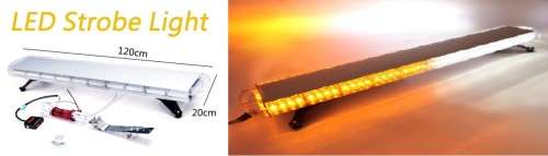 White + Amber Roof Top Emergency Vehicle Warning Strobe Flash Light. Collections are allowed.