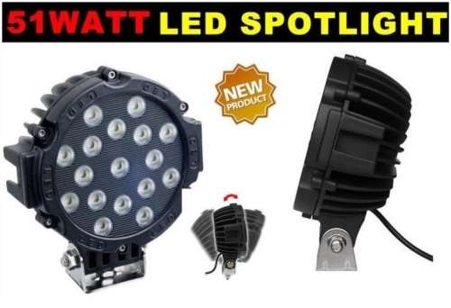 51W LED Spotlight For Vehicles, Boats etc 10 ~ 30V DC Black Frame Colour. Collections are allowed.